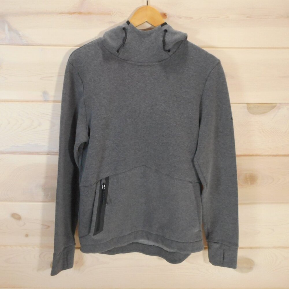 Champion Victory Fleece Men's size S Hoodie Gray Zip Pocket Thumbholes